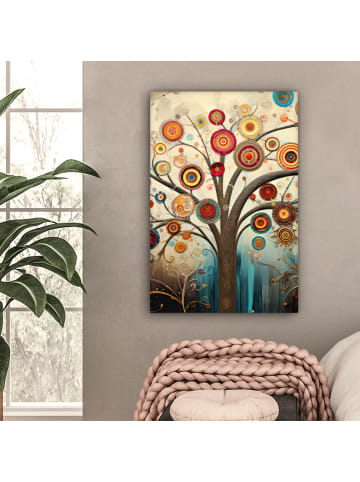 MuchoWow Leinwand Bilder Stilvoller Baum