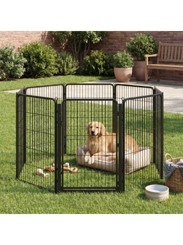 Haustierlaufstall Dack in Schwarz - (B)170 x (H)100 x (T)170 cm