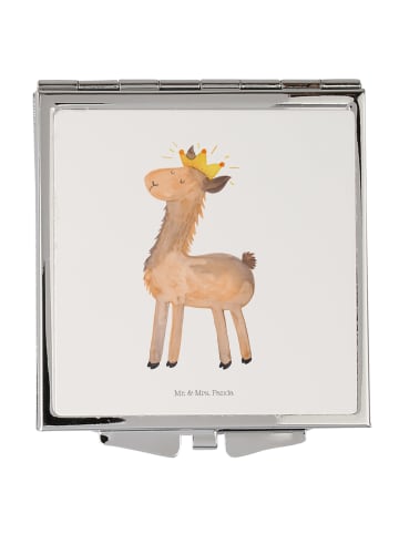 Mr. & Mrs. Panda Schminkspiegel Lama König ohne Spruch in Weiß