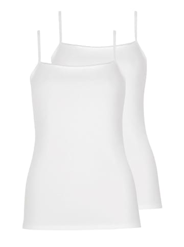 Lisca 2er Pack Trägerhemd in white