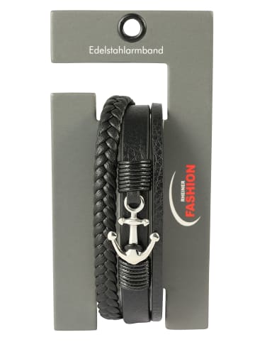 Adeliás Herren Anhänger – Gravuranhänger aus Leder in schwarz