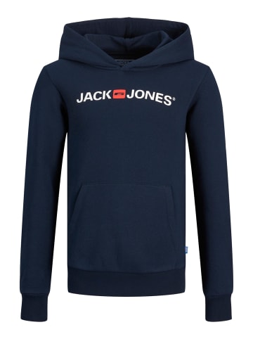 JACK & JONES Junior Hoodie 'Corp Old Logo' in dunkelblau