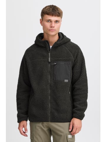 11 Project Fellimitatjacke PRROMENEO 21301301ME modische Teddyjacke mit Kapuze in Schwarz