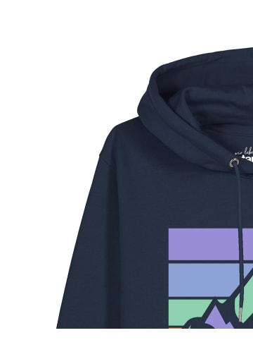 wat? Apparel Sweatshirt Retro Landscape in Dunkelblau
