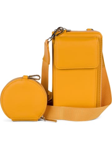 styleBREAKER Mini Umhängetaschen Set in Curry