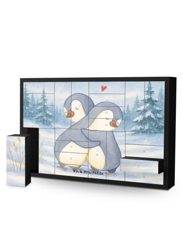 Mr. & Mrs. Panda Befüllbarer Adventskalender Pinguine Kuscheln D... in Weiß