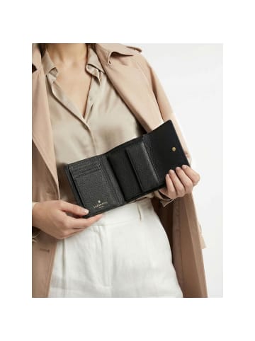 Lazarotti Bologna Leather Geldbörse Leder 12 cm in black