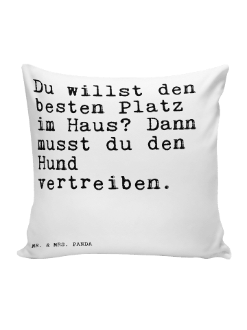 Mr. & Mrs. Panda Dekokissen Du willst den besten... mit Spruch in Weiß