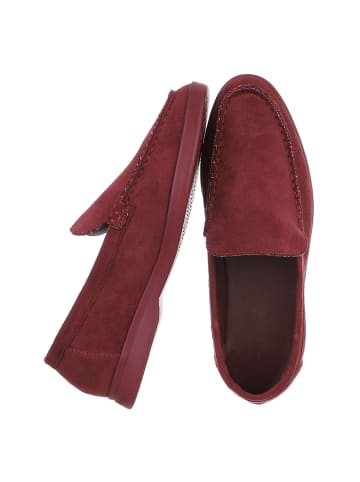 Ital-Design Halbschuh in Weinrot
