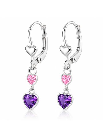 schmuck23 Silber Ohrringe Herz 0,7 cm x 0,8 cm