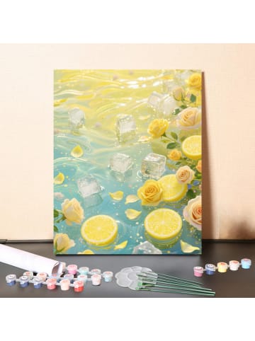 ARTNANAS DIY Malen nach Zahlen Set-"Zitrone" 