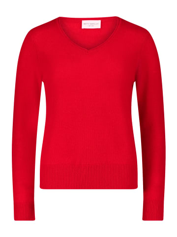 Betty Barclay Kaschmir-Pullover mit V-Ausschnitt in Rot