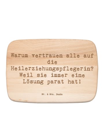 Mr. & Mrs. Panda Holz Schneidbrett Spruch Heilerziehungspflegeri... in Transparent