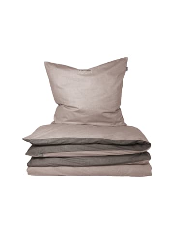 Schiesser Renforcé Bettwäscheset Doubleface in Taupe-Dunkelgrau