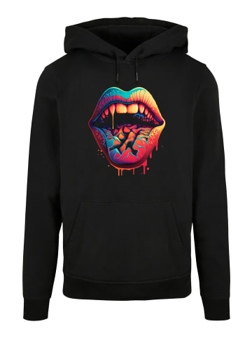 F4NT4STIC Basic Hoodie Drooling Lips HOODIE in schwarz