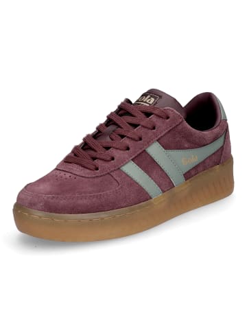 Gola Sneaker Grandslam Suede in Weinrot Hellgrün