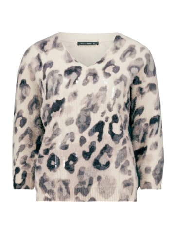 Betty Barclay Strickpullover mit Fledermausärmeln in Grau/Beige