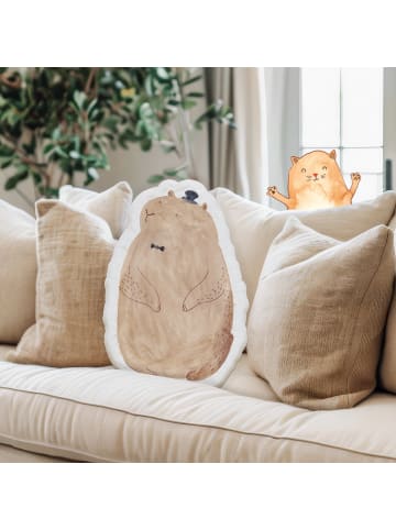 Mr. & Mrs. Panda Kissen Murmeltier ohne Spruch in Weiß