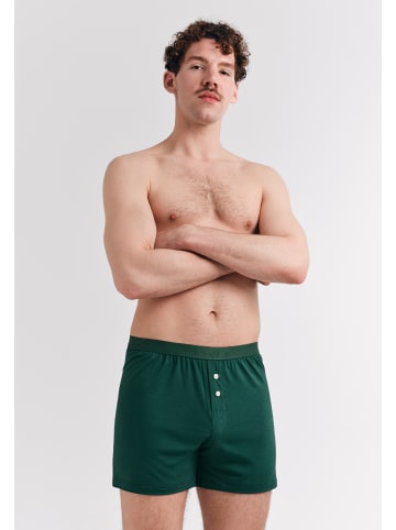 Erlich Textil  Light Touch weite Boxershorts aus weichem Lyocell - feuchtigkeitsregulierend in waldgrün