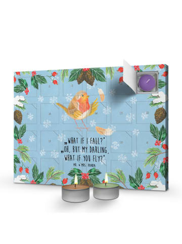 Mr. & Mrs. Panda adventskalender duftkerzen Rotkehlchen Federn m... in Eisblau