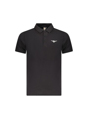 ACCADEMIA MILITARE Schwarzes Baumwoll-Polohemd