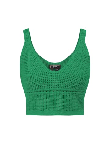 faina Damen Strick Tank Top in Waldgrün