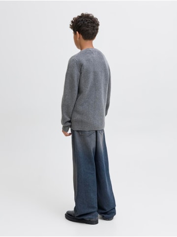 JACK & JONES Junior Strickjacke Jornorrebro Cardigan in dark grey melange