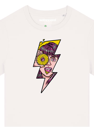 wat? Apparel T-Shirt Donut in Off White