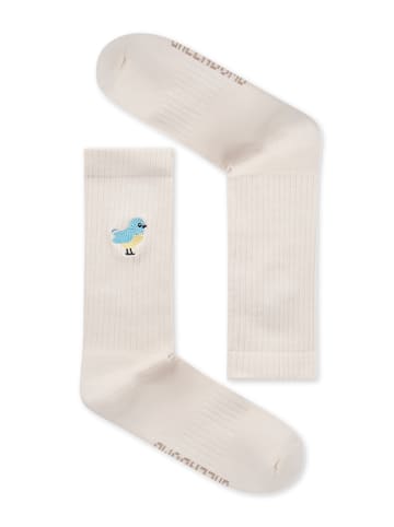 GreenBomb Tennis Socks Singing Bird in Sand