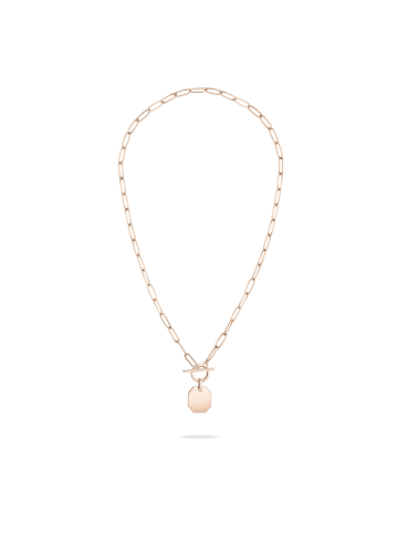 LIEBESKIND BERLIN Halskette The T-Bar Plate in roségold