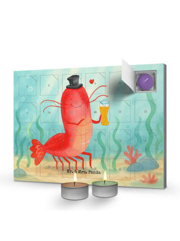 Mr. & Mrs. Panda Adventskalender Hummer Weizen Design ohne Spruch in Weiß