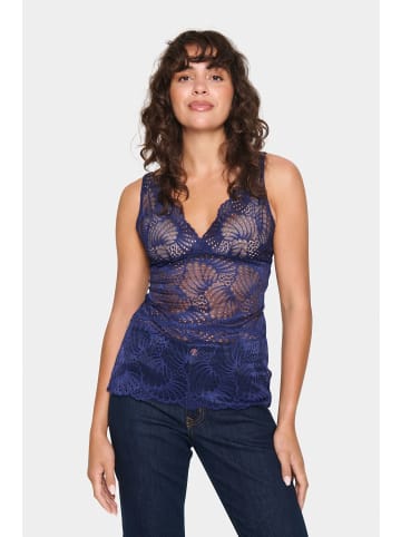 SAINT TROPEZ Jerseytop DaisySZ Gerade Passform in Midnight Sail