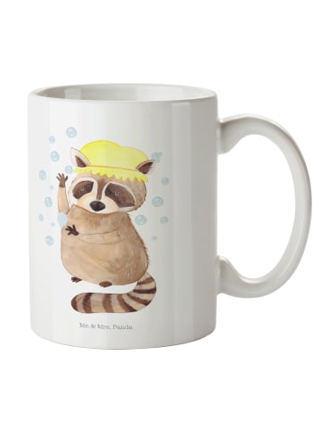 Mr. & Mrs. Panda Tasse Waschbär ohne Spruch in Weiß