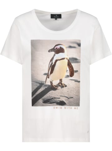 monari T-Shirt mit Pinguin Print in Off-White