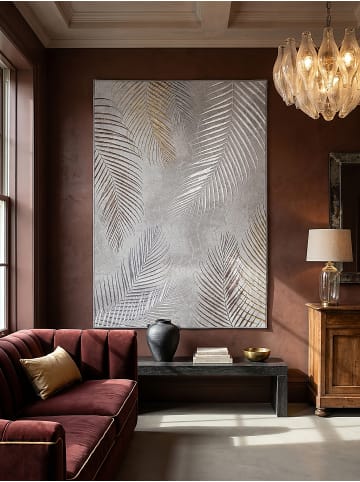 KADIMA DESIGN Teppich Kurzflor Floral pflegeleicht Wohnzimmer Schlafzimmer Flur in Grau