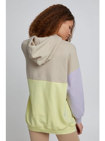 TheJoggConcept. Kapuzenpullover JCSAFINE CUT HALV PULLOVER - 22800031  Kapuzenpullover in Colourblock-Optik in Beige