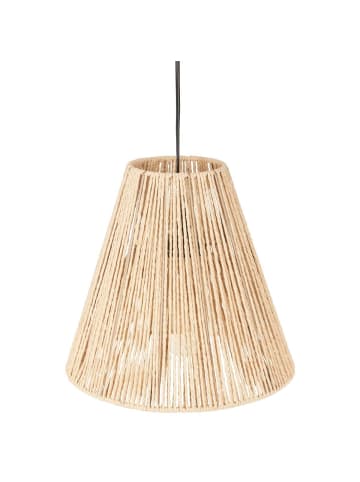 Atmosphera Créateur d'intérieur Hängelampe mit Metall- und Papierschirm in Beige, Ø 30 cm