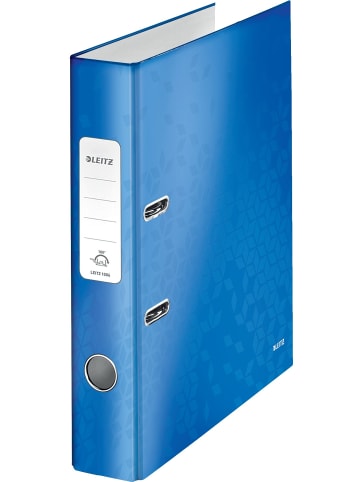 Leitz Ordner Wow A4 Kunststoff 52mm blau metallic