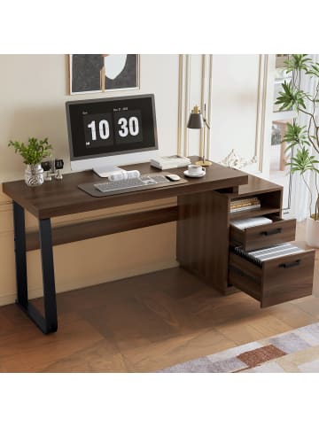 ABRIHOME Schreibtisch im minimalistischen Stil 135x54 cm