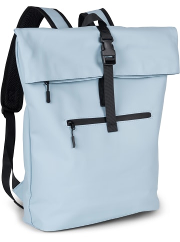 styleBREAKER Wasserfester Rucksack in Hellblau