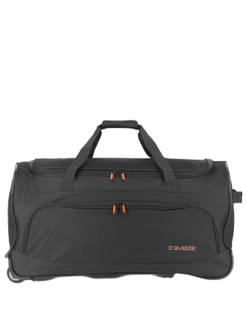 travelite Basics Fresh - Rollenreisetasche 89L 71 cm (gelb) in schwarz