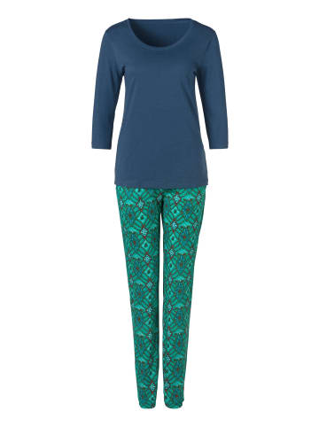 s.Oliver Pyjama in navy-moosgrün
