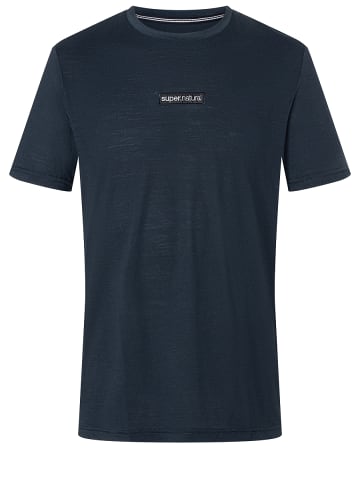 super.natural Merino T-Shirt in blau