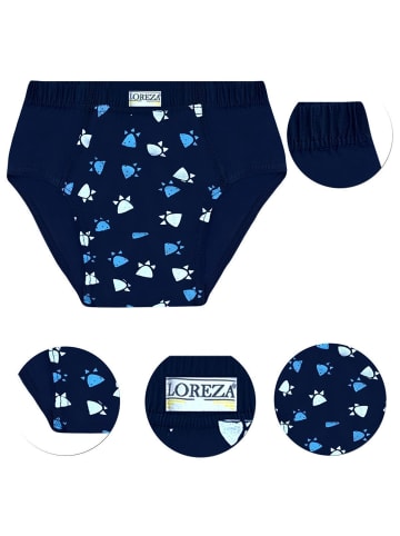 LOREZA 10er Set Slips- Dino- Bunt