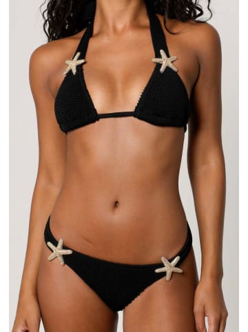 Moda Minx Bikinioberteil Starfish Scrunch Triangle Top in Black