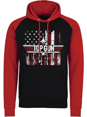 TOP GUN Hoodie in Schwarz