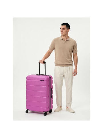 Franky Munich 4.0 4 Rollen Trolley L 76 cm mit Dehnfalte pink dull