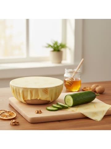 Stoneline Bienenwachstücher Set 3-teilig in Gelb