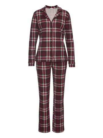LASCANA Pyjama in rot kariert