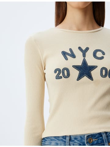 KOTON T-shirt in Beige